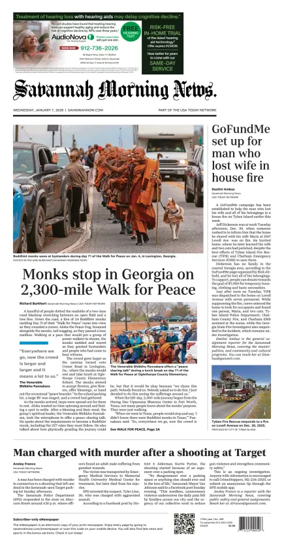 Cover of Savannah Morning News