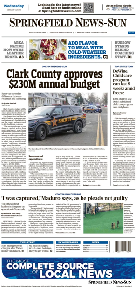 Cover of Springfield News-Sun