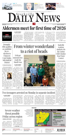 Cover of Starkville Daily News