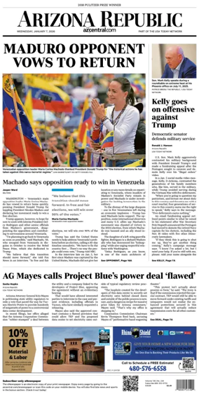 Cover of The Arizona Republic