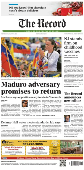 Cover of The Bergen Record