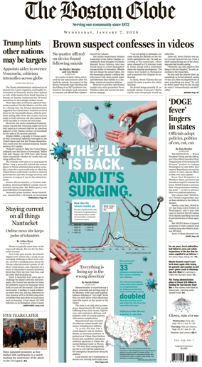 Cover of The Boston Globe