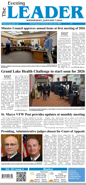 Cover of The Evening Leader