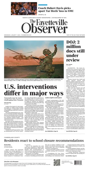 Cover of The Fayetteville Observer