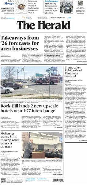 Cover of The Herald (Rock Hill)