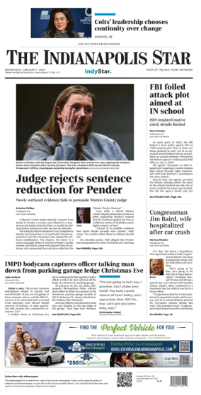 Cover of The Indianapolis Star