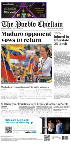 Cover of The Pueblo Chieftain