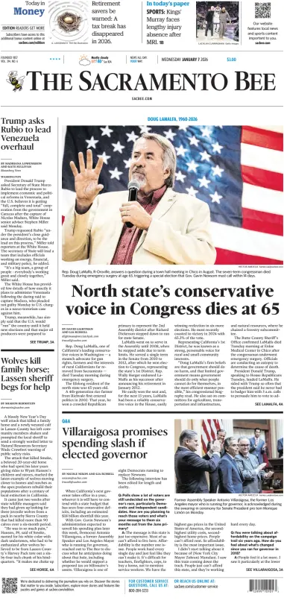 Cover of The Sacramento Bee