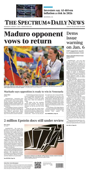 Cover of The Spectrum & Daily News