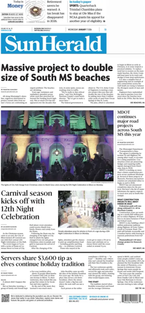 Cover of The Sun Herald