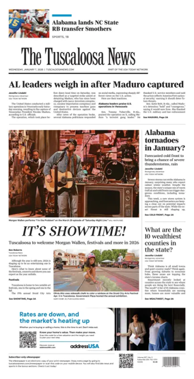 Cover of The Tuscaloosa News