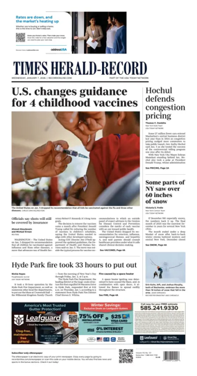 Cover of Times Herald-Record