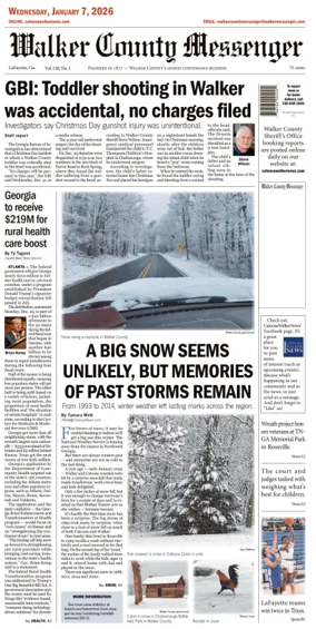 Cover of Walker County Messenger