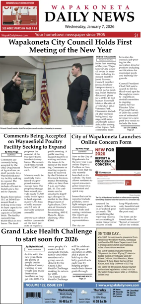 Cover of Wapakoneta Daily News