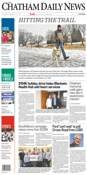 Cover of The Chatham Daily News