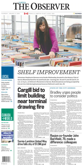 Cover of The Observer (Sarnia)