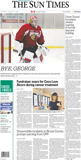 Cover of The Sun Times (Owen Sound)