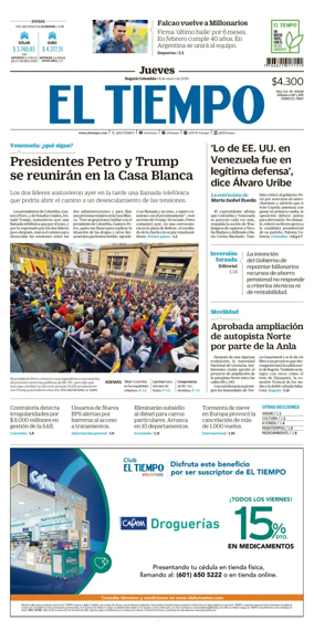 Cover of El Tiempo (Bogota)