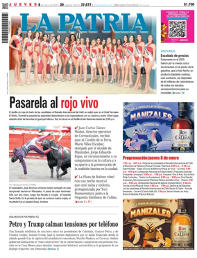 Cover of La Patria (Colombia)