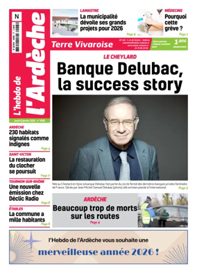 Cover of L'Hebdo de l'Ardeche – edition Nord