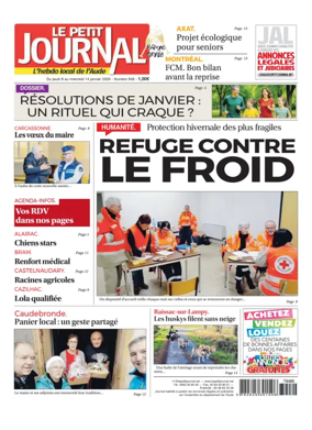 Cover of Le Petit Journal - L'hebdo local de l'Aude