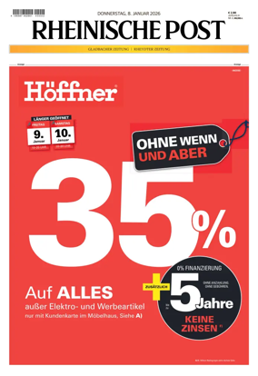 Cover of Rheinische Post - Monchengladbach and Korschenbroich