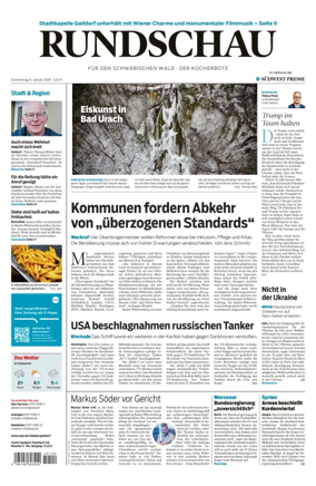 Cover of Rundschau fur den Schwabischen Wald – Der Kocherbote