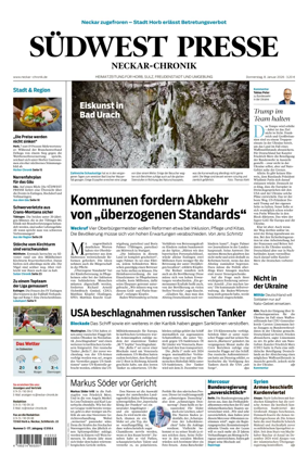Cover of SUDWEST PRESSE - Neckar-Chronik