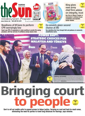 Cover of The Sun (Malaysia)