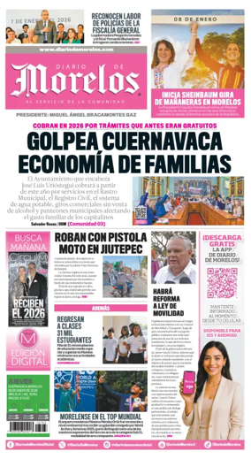 Cover of Diario de Morelos