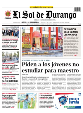 Cover of El Sol de Durango
