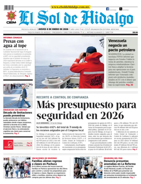 Cover of El Sol de Hidalgo