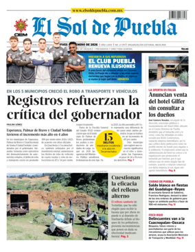 Cover of El Sol de Puebla