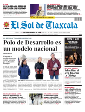 Cover of El Sol de Tlaxcala