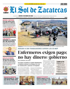 Cover of El Sol de Zacatecas