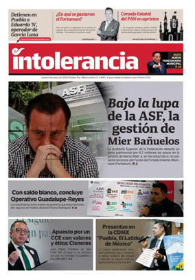 Cover of Intolerancia Diario