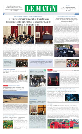 Cover of Le Matin (Morocco)