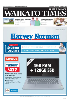 Cover of Waikato Times