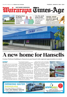 Cover of Wairarapa Times-Age (NZ)