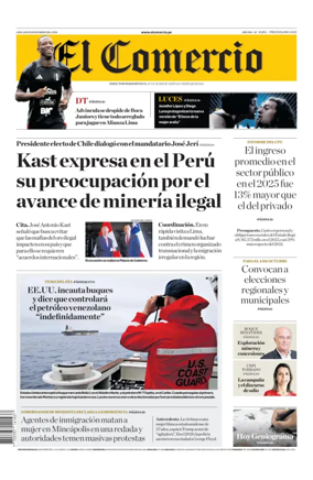 Cover of Diario El Comercio