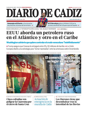 Cover of Diario de Cadiz