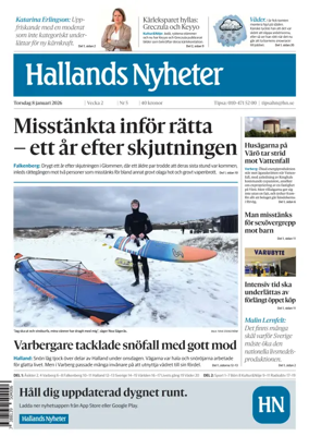 Cover of Hallands Nyheter