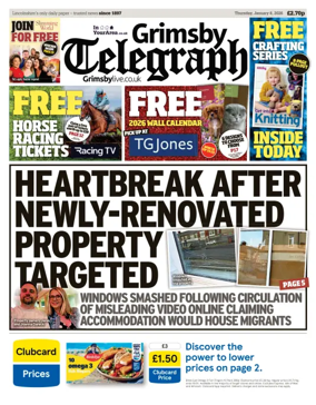 Cover of Grimsby Telegraph