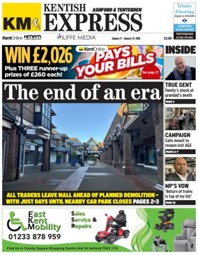Cover of Kentish Express Ashford & District