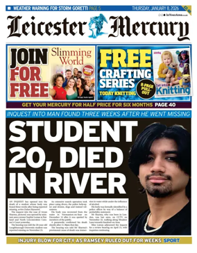 Cover of Leicester Mercury