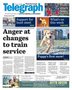 Cover of The Peterborough Evening Telegraph