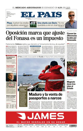 Cover of El Pais (Uruguay)