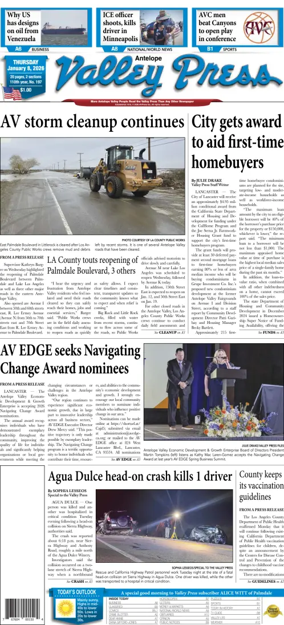 Cover of Antelope Valley Press