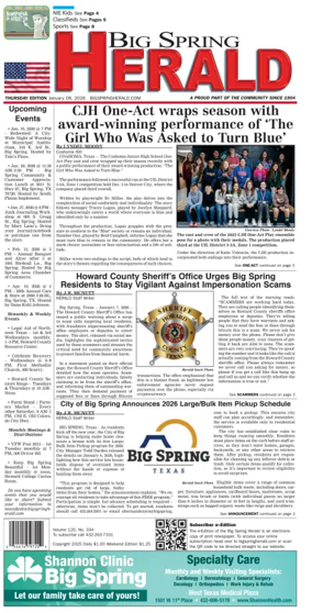 Cover of Big Spring Herald