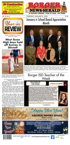Cover of Borger News-Herald
